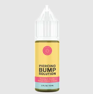 2 Box Base Laboratories Piercing Bump Solution -Soothing Essential Oil for Piercing Bumps Keloids & Scars - 15ml Gentle Blend with Rosemary Tea Tree for Nose Ears Body Piercings