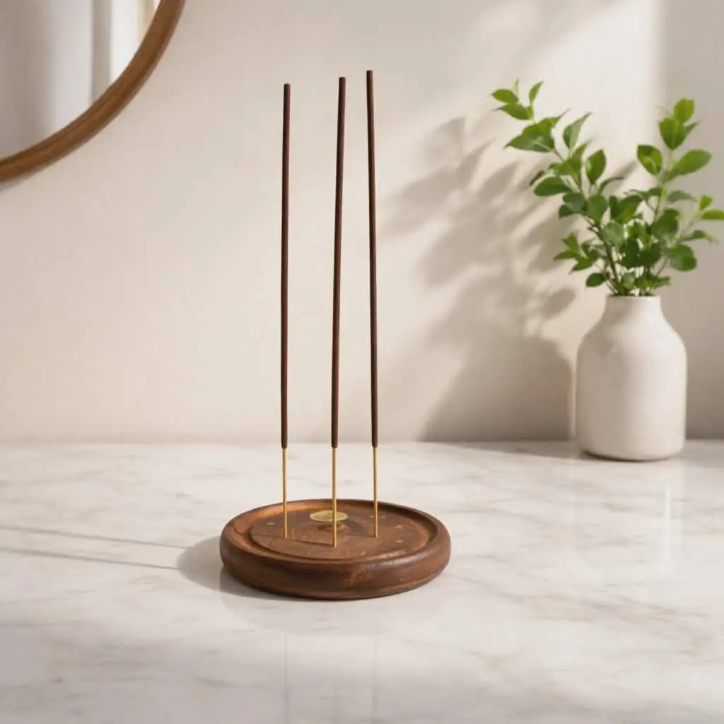 Premium Naturally Derived Scented Incense Sticks - Hand-Dipped in Oil, Woody-Bayberry-Citrus Aroma, 1-Hour Burn Time, 20 Sticks, Daily Home Fragrance, Stress Relief for Meditation, Unique Craftsmanship