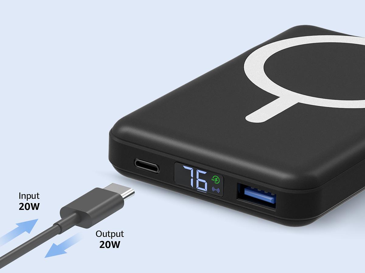 Podoru for MagSafe Battery Pack, 10000mAh Magnetic Power Bank LED Display Fast Charging Wireless Portable Charger for iPhone 17/16/15/14/13/12 Series Podoru for MagSafe Battery Pack, 10000mAh Magnetic Power Bank LED Display Fast Charging Wireless Portable Charger for iPhone 17/16/15/14/13/12 Series