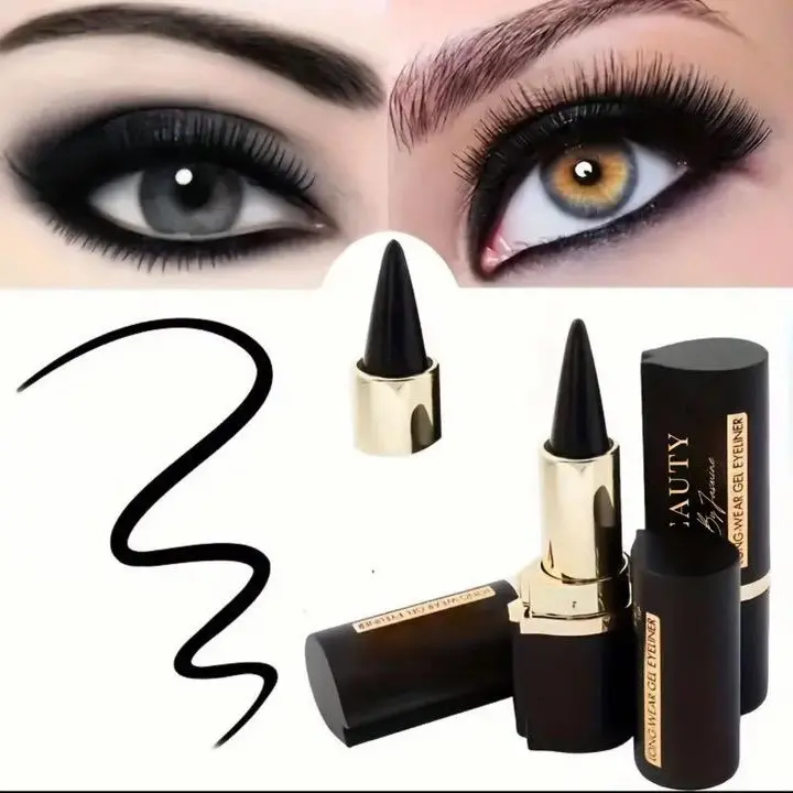 Eyeliner Gel Liner with Precise Tip for Bold Defined Eyes Black Long-lasting Makeup Cosmetic