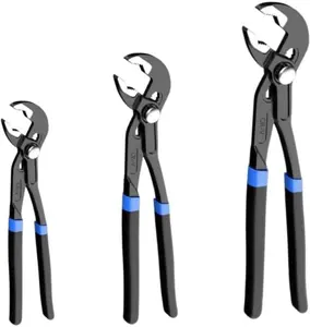 Quick Adjust Groove Joint Pliers Set 7-inch, 10-inch, 12-inch, Groove Wrench Pliers, Water Pump Plier, Durable CR-V Steel Tongue