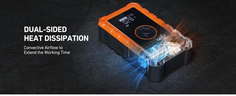 AstroAI S8 Air 7 in 1 10000mAh Battery Capacity Car Battery Jump Starter with 150PSI Air Compressor 12V Battery Charger Compact Design International Warranty - Automotive