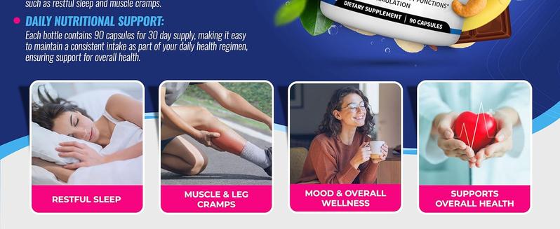 3 Bottles of Magnesium Complex 7 Elemental - Magnesium Glycinate, Citrate, Malate,Taurate,Complete Chelated Mineral Supplement for Easy Absorption for Bones, Sources  Men Women Bone Muscle Sleep Immune Support Nature Decent Fitness Dietary Supplement