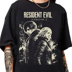Vintage Resident Evil Requiem T-Shirt, Game Resident Evil 9 , Gift For Gamer, Umbrella Corps Horror Game Tee 2026