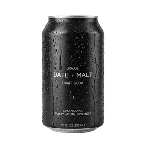 Brause Date x Malt German Craft Beverage, Award-Winning Premium Non-Alcoholic Beer/Stout/Porter, Roasted Coffee + Caramel + Chocolate Flavor Notes, Purely Natural Sweetness, Clean & Honest Ingredients, 12-Pack of 12oz Cans