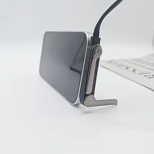 2-in-1 Folding Stand Data Cable 240W | Multi-Functional Charging Cable with Type-C Port, Adjustable Angle Stand, Fast Charging & Data Sync Cable for Smartphones, Tablets, Laptops, Gaming Devices, Clip Stand & Foldable Design, Plastic Material