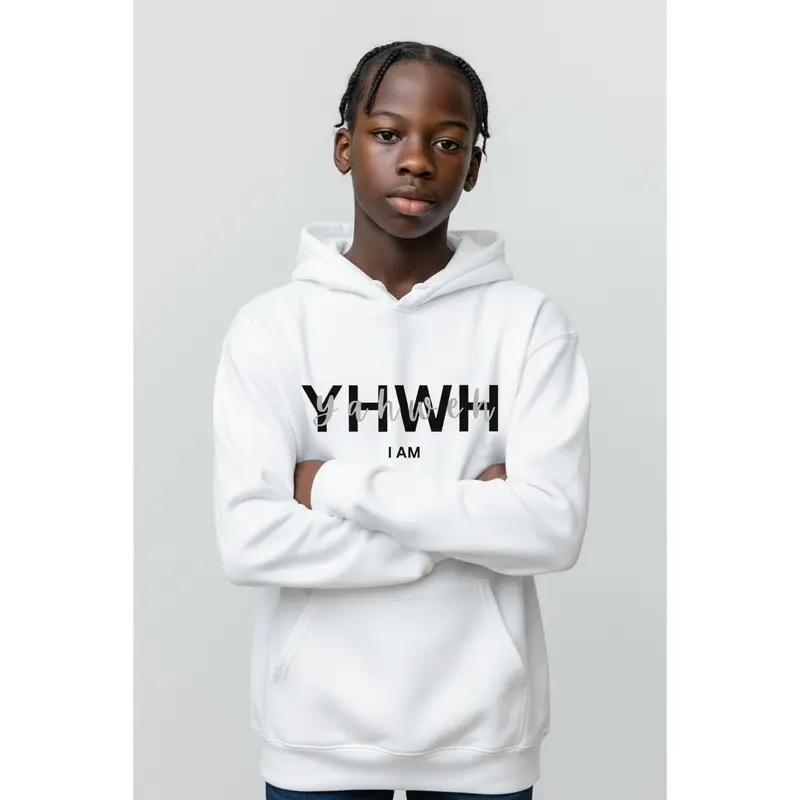 YHWH “I AM” Hoodie – White