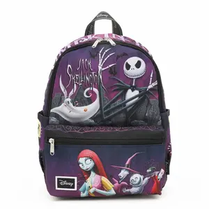 WondaPop Disney Nightmare Before Christmas Halloween Town Gang 13" Nylon Mini Backpack