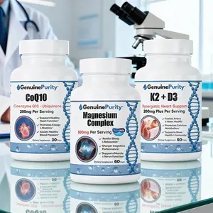 Genuine Purity Heart & Artery Guard Supplement Bundle Promotes Healthy Blood Flow, Supports Heart Function and Helps with Energy Production