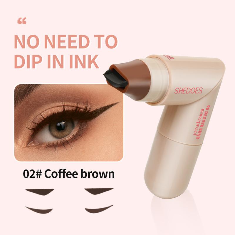 Rotating Winged Eyeliner Transfer Tool Dual-Head Design for Precise Cat Eye & Winged Liner, Waterproof Smudge-Proof Formula,Quick-Drying Makeup for Busy Days andSpecial Occasions