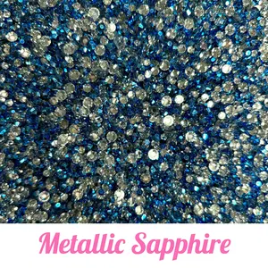 Metallic Resin Rhinestones | 3mm, 4mm, 5mm Mix
