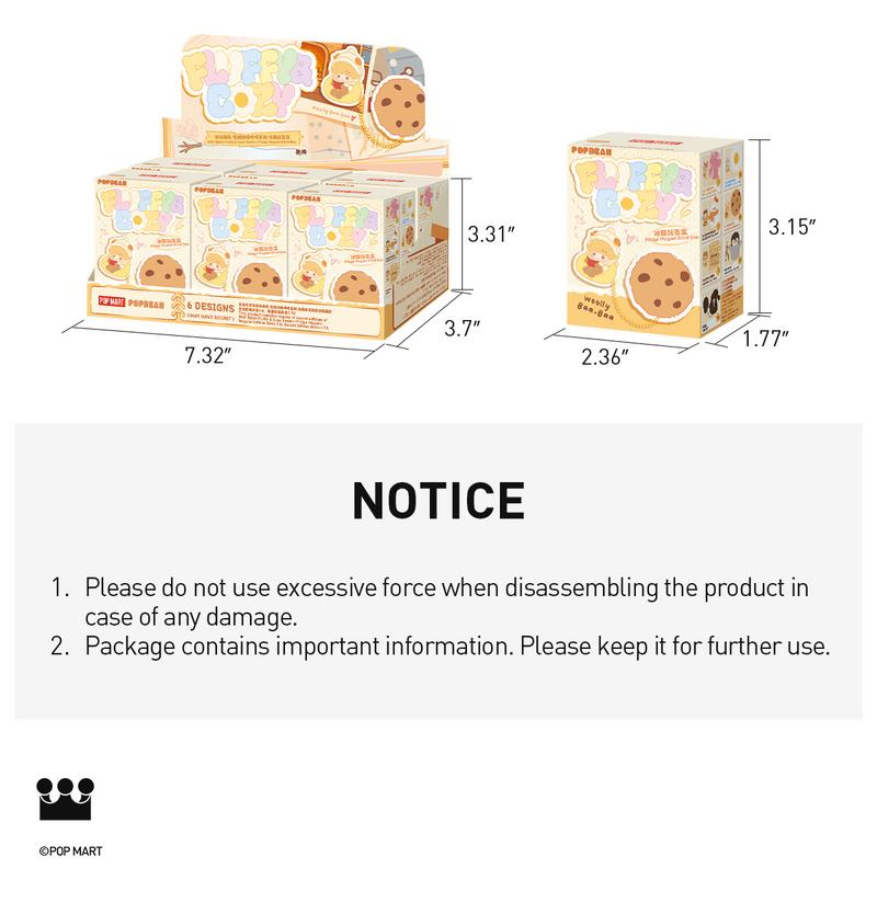 POP MART POP BEAN Fluffy & Cozy Series-Fridge Magnet Blind Box