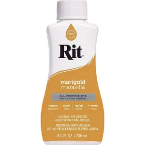 Rit Marigold 8 oz Liquid Fabric Dye for Clothing Décor & Crafts