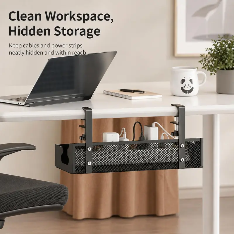 Multi scenario desk cable organizer
