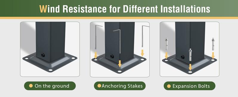 Aoxun Outdoor Gazebo for Patio 10x12 Metal Frame Canopy with Double Roofs Heavy Duty Party Tent Shelter Mosquito Netting Privacy Screen for Backyard Lawn Garden Deck