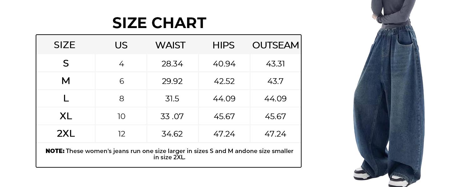 EMMIOL Women’s Baggy Boyfriend Wide Leg Jeans – Dark Wash Vintage Y2K Denim, Casual Loose-Fitting All-Season Baggy Fit Jean Street Womenswear