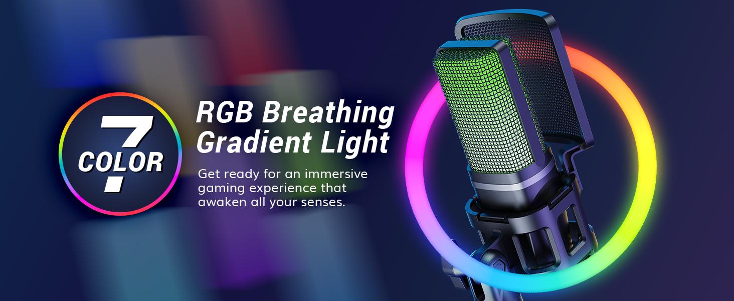 TONOR TC777Pro USB Microphone with Tripod Stand, Pop Filter for Streaming, Podcasting, Vocal Recording, Compatible with Windows Desktop Computers