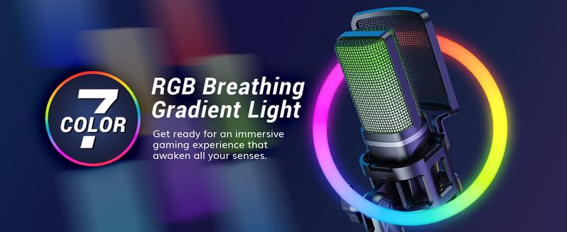 TONOR TC777Pro USB Microphone with Tripod Stand, Pop Filter for Streaming, Podcasting, Vocal Recording, Compatible with Windows Desktop Computers