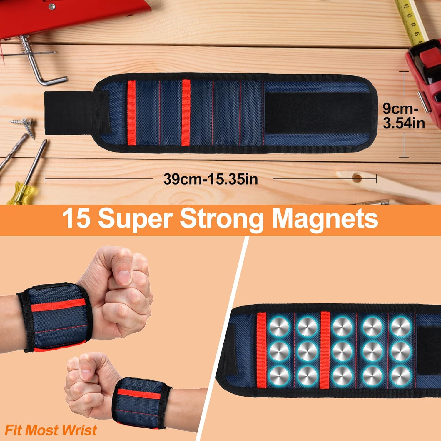Magnetic Wristband Gifts for Men Dad - Tools for Holding Screws Nail Drill Bits, Cool Gadgets Holiday Gifts for Boyfriend Husband Grandpa DIY Handyman on New year Birthday Stocking Stuffers Magnetic Wristband Gifts for Men Dad - Tools for Holding Screws Nail Drill Bits, Cool Gadgets Holiday Gifts for Boyfriend Husband Grandpa DIY Handyman on New year Birthday Stocking Stuffers