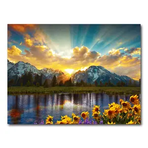 Grand Tetons Sunset Art