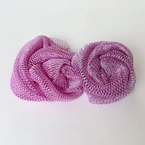 2 PCS Lavender & Taro African Exfoliating Net Bath Sponge