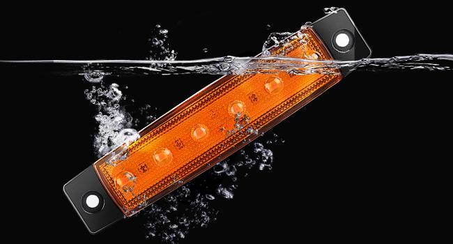 Nilight 10PCS 3.8” 6 Amber Indicator Rear Side Truck Trailer RV Cab Boat Bus Lorry LED Marker Clearance Light