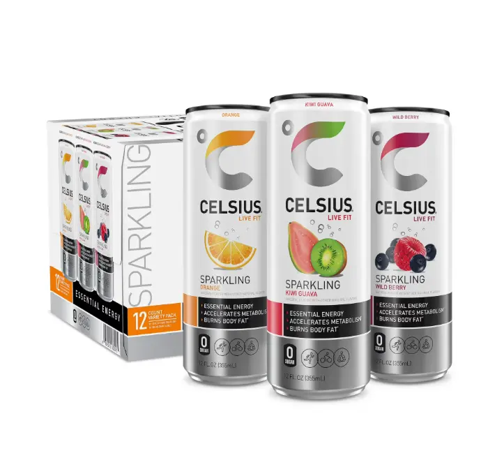 CELSIUS Sparkling Original Variety Pack, Functional Energy Drink 12 fl oz (Pack of 12)