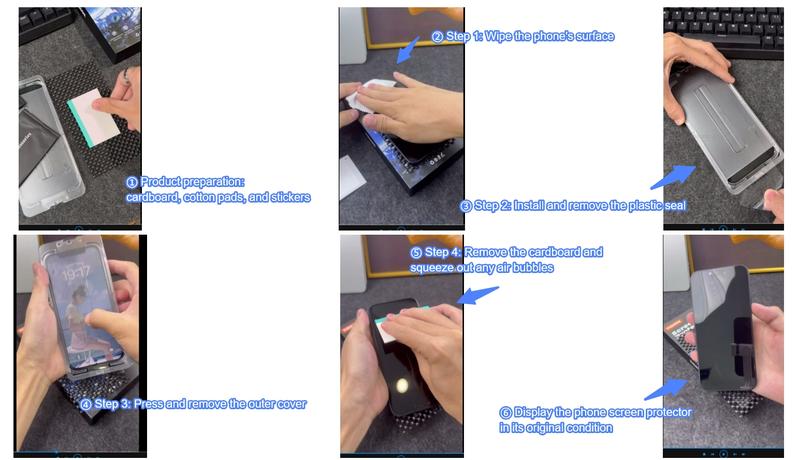 TIDEOK 2 Pack Screen Protector for iPhone 16/15/14/13- Available in Two Styles HD /Privacy-protected Fast Install Scratch-Resistant Smooth Touch Anti-Fingerprint Cases Cover Protection with Oleophobic Coating,Christmas