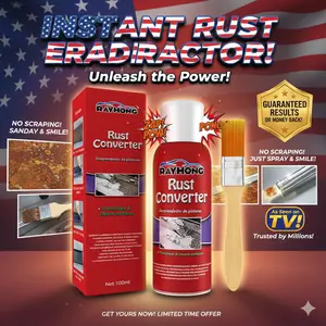 Rust Removal Converter - Rust-Free Primer, Anti-Rust Protective Agent for Car Chassis Rust and Metal Parts