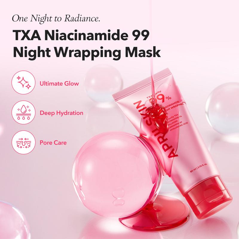 [APRILSKIN Official] TXA Niacinamide Overnight Wrapping Mask | Ultimate Radiance Peel-off Mask | Lighweight Korean Night Mask Skincare Collagen