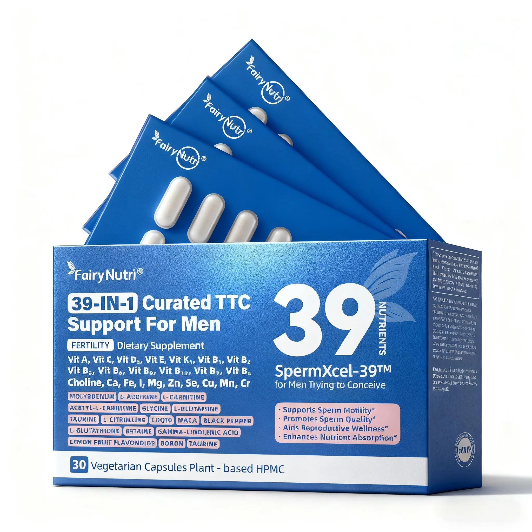 l arginine l carnitine sperm SpermXcel-39 for Men Trying to Conceive Preconception Supplement