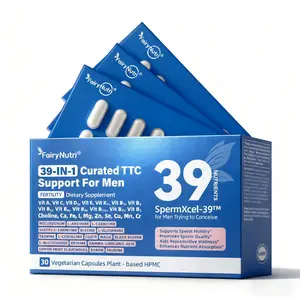 SpermXcel-39 for Men Trying to Conceive Preconception Supplement | 39-in-1 Nutrient Conception Support | Maca · L-Carnitine · L-Arginine & CoQ10 · Vitamins & minerals | Supports Sperm Motility & Quality | Fertility Support | 30 Vegetarian Capsules
