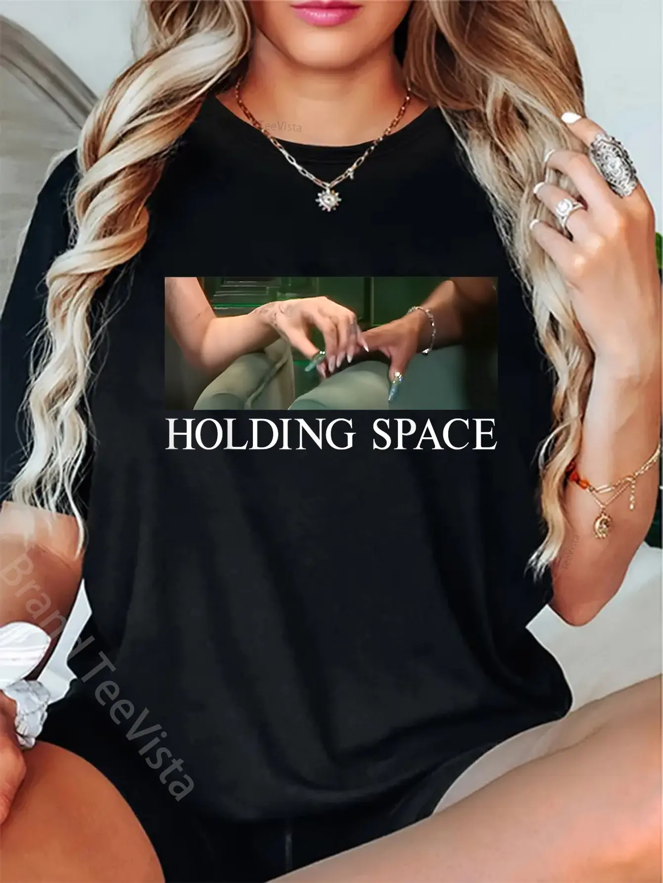100% Cotton Holding Space Lyrics Of Gravity Defying Funny Internet Memes T-Shirt