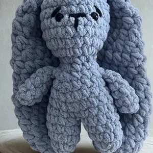 Crochet Plush Bunny Handmade Amigurumi Stuffed Animal Soft Plush Toy for Kids Easter Basket stuffer