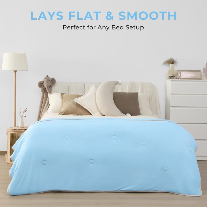 Yoofoss Cooling Comforter King Size Arc-Chill Q-Max 0.45 Modern Ice Cold Silk Smooth Blanket for Hot Sleepers Summer Lightweight Breathable Bedding