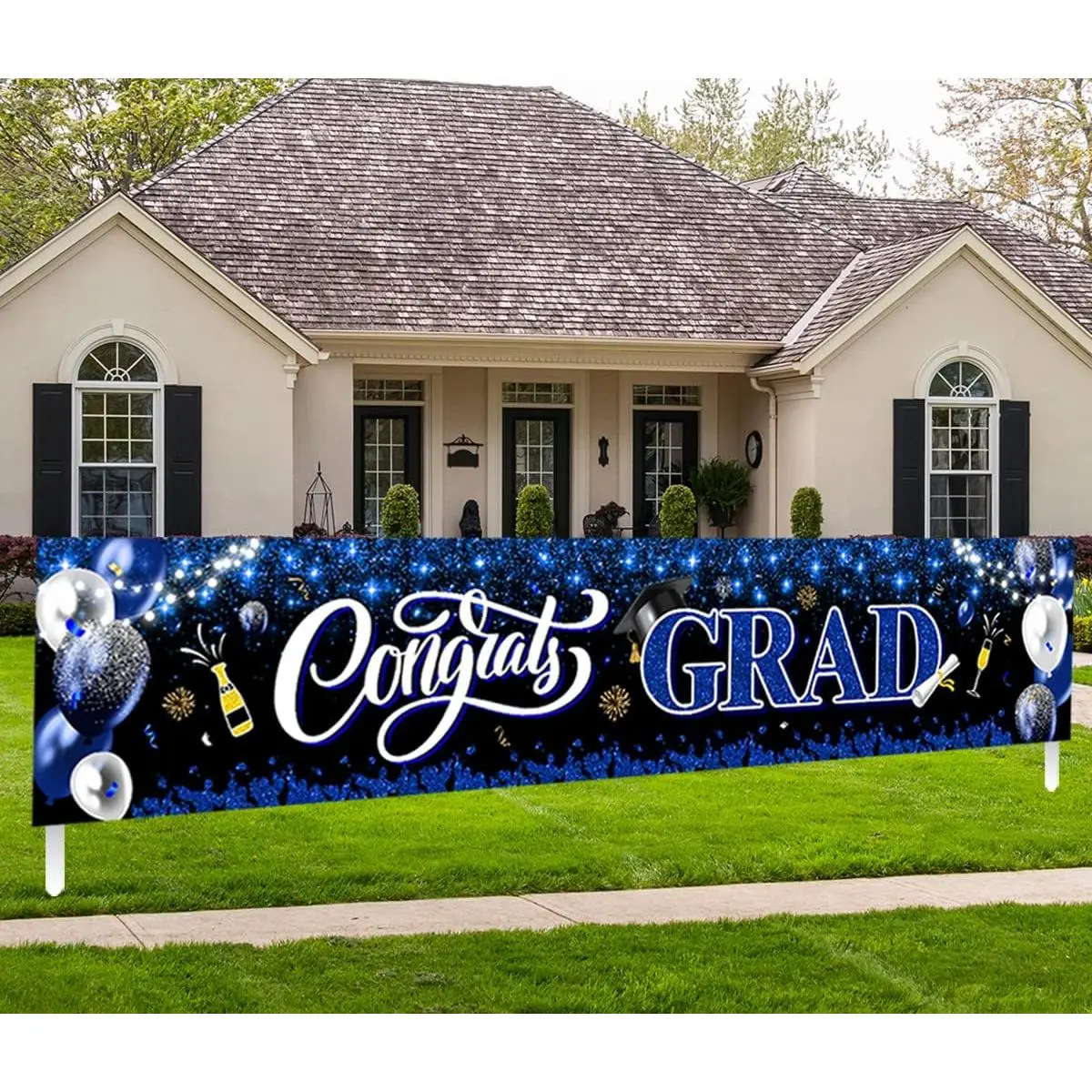 2026 Graduation Decorations-Congrats Grad Yard Sign Banner Decoration for Class of 2026 Graduation Party Supplies