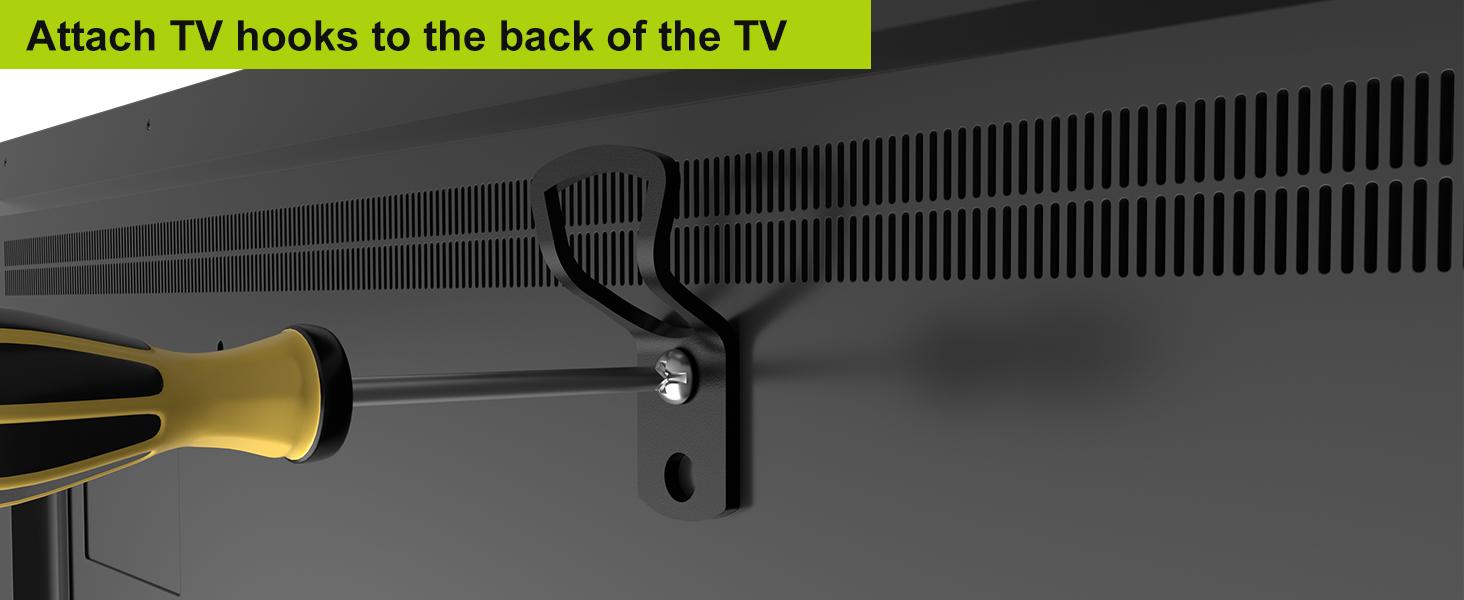 Forge Mount TV Wall Mount, Nailless - Patented Easy to install, nailless drywall TV wall mount for 19-100 inch TVs/mounts, up to 165 lbs Nailless TV mount/rental friendly and easy to install Low Pressure lgoled miniled Home