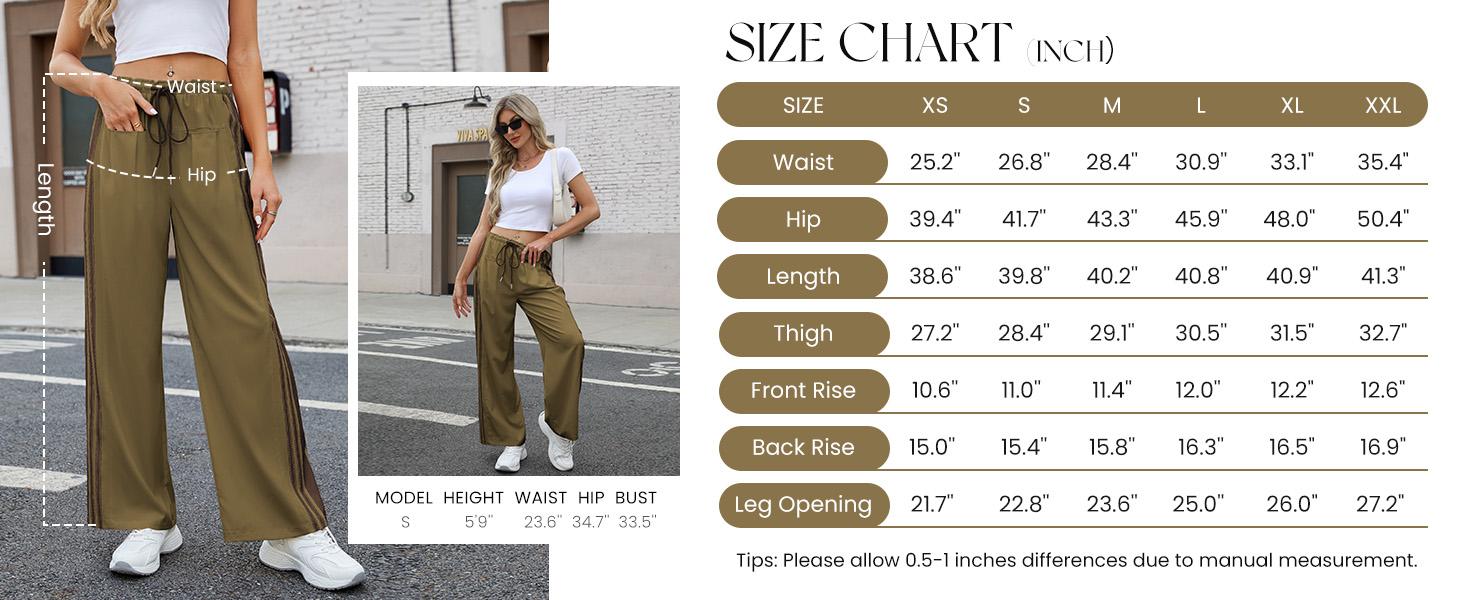 Tanming Womenswear Streetwear Stripe Straight Cut Barrel Leg Parachute Cargo Pants Y2K Elasticated Waistband Soft Wide Leg Pants with Pockets Casual Sweatpants for Hyrox