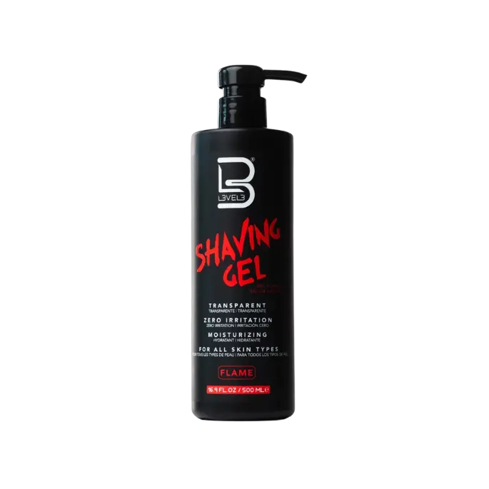Level3 Transparent Shaving Gel: Flame-16.9 fl oz