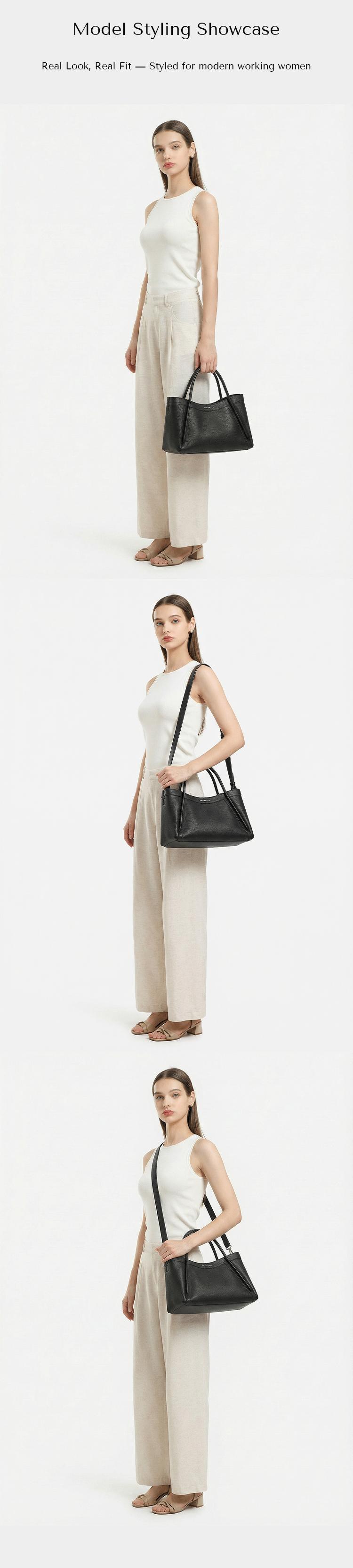 NEWBELLA Kelly M – Upgraded Version  2 PCS Set Top Handle Bag/ PU Leather/Collection Kelly L /kelly M Magnetic Closure, No Internal Compartments, 2025 , Vegan Leather,day gift, Magnetic Closure, Ideal for Office, Perfect for Fashionistas,FallFreshness