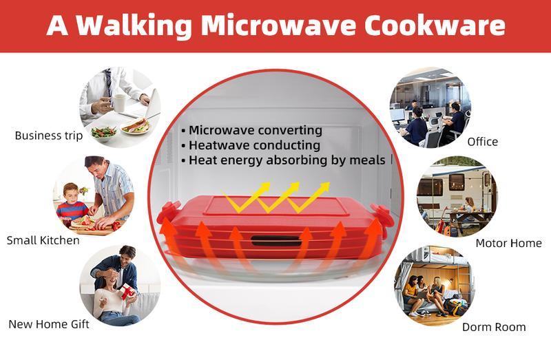 Microwave Toaster & Multi-functional Sandwich Maker, Quick Cooker for Waffles, Panini, and Sandwich Presses, High-temperature Resistant Material for Even Heating, Easy Meal Prep Tool, Fast Breakfast, Dishwasher Safe, Easy Clean Microwave Toaster & Multi-functional Sandwich Maker, Quick Cooker for Waffles, Panini, and Sandwich Presses, High-temperature Resistant Material for Even Heating, Easy Meal Prep Tool, Fast Breakfast, Dishwasher Safe, Easy Clean