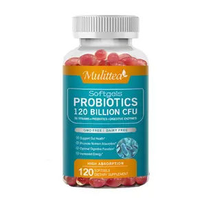 Mulittea Probiotic 120 Billion CFU for Women & Men - Immune, Digestive & Gut Health -120 Capsule