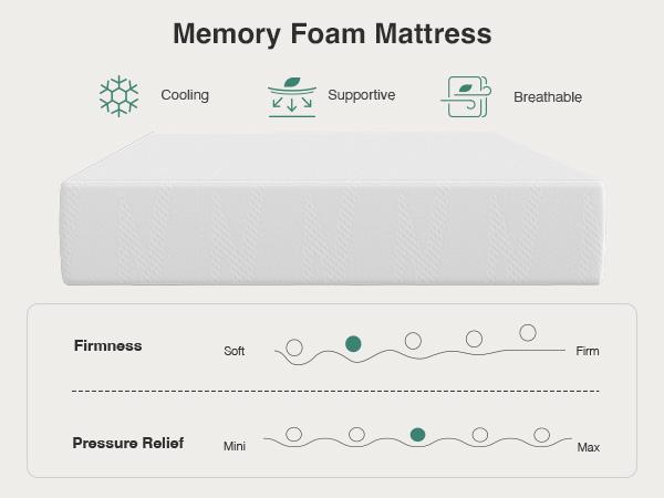 Gel Memory Foam Full/Queen/King Size Bed Mattress for Cooling Night Sleep, Comfort Sleep & Pressure Relief,5/6/8/10/12/14 inch Mattress in a Box Gel Memory Foam Full/Queen/King Size Bed Mattress for Cooling Night Sleep, Comfort Sleep & Pressure Relief,5/6/8/10/12/14 inch Mattress in a Box