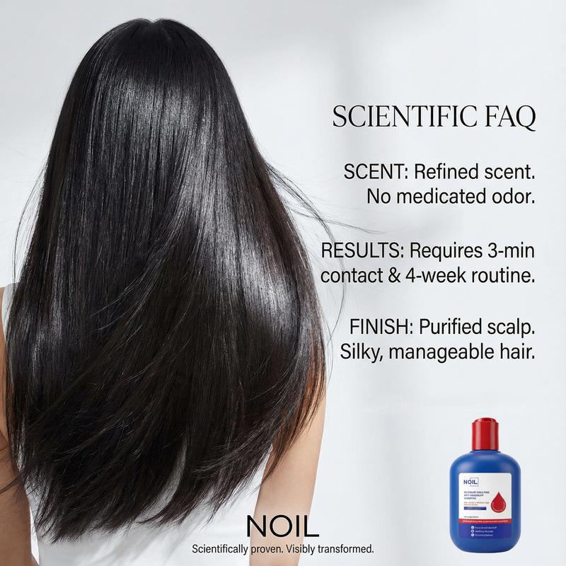 NOIL Selenium Disulfide Hair Care Shampoo Oil Control Refreshing Anti-Dandruff Anti-itch Scalp Cleansing Shampoo, 300ML