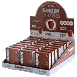 Oz Lab Sculpt Perfect Cream & Powder Sculpting Duo - Wholesale Display 24 Units (ZC-654)
