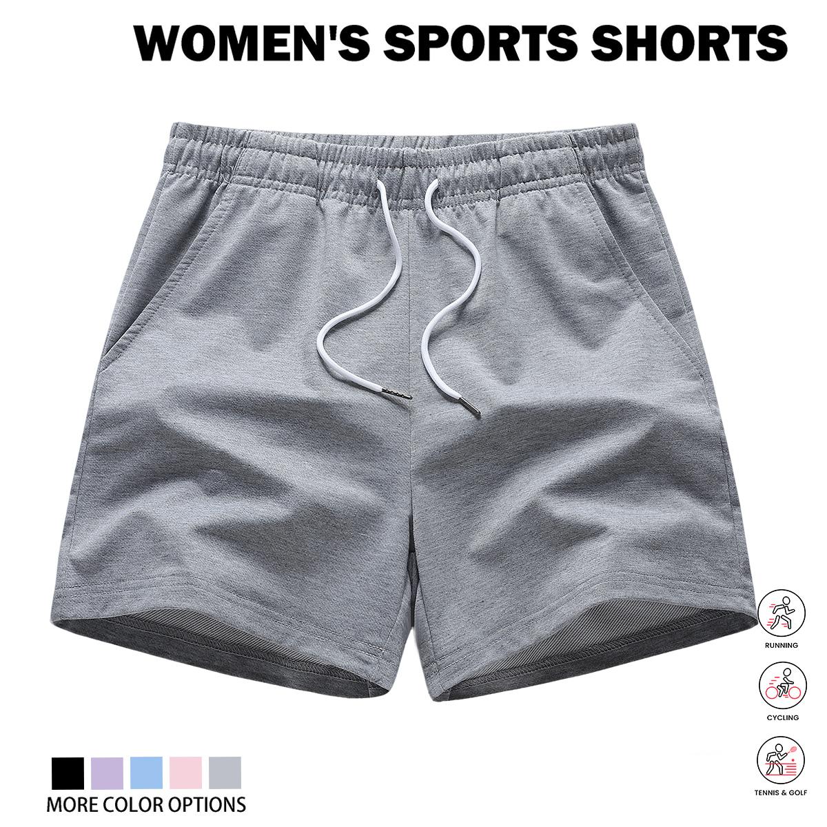 4-piece women's solid-color basic casual home pants, available in , soft and comfortable, trendy colors, basic style, with pocket design, waist drawstring, can be used as home wear, women's nightwear, for summer wear, suitable as a gift for women