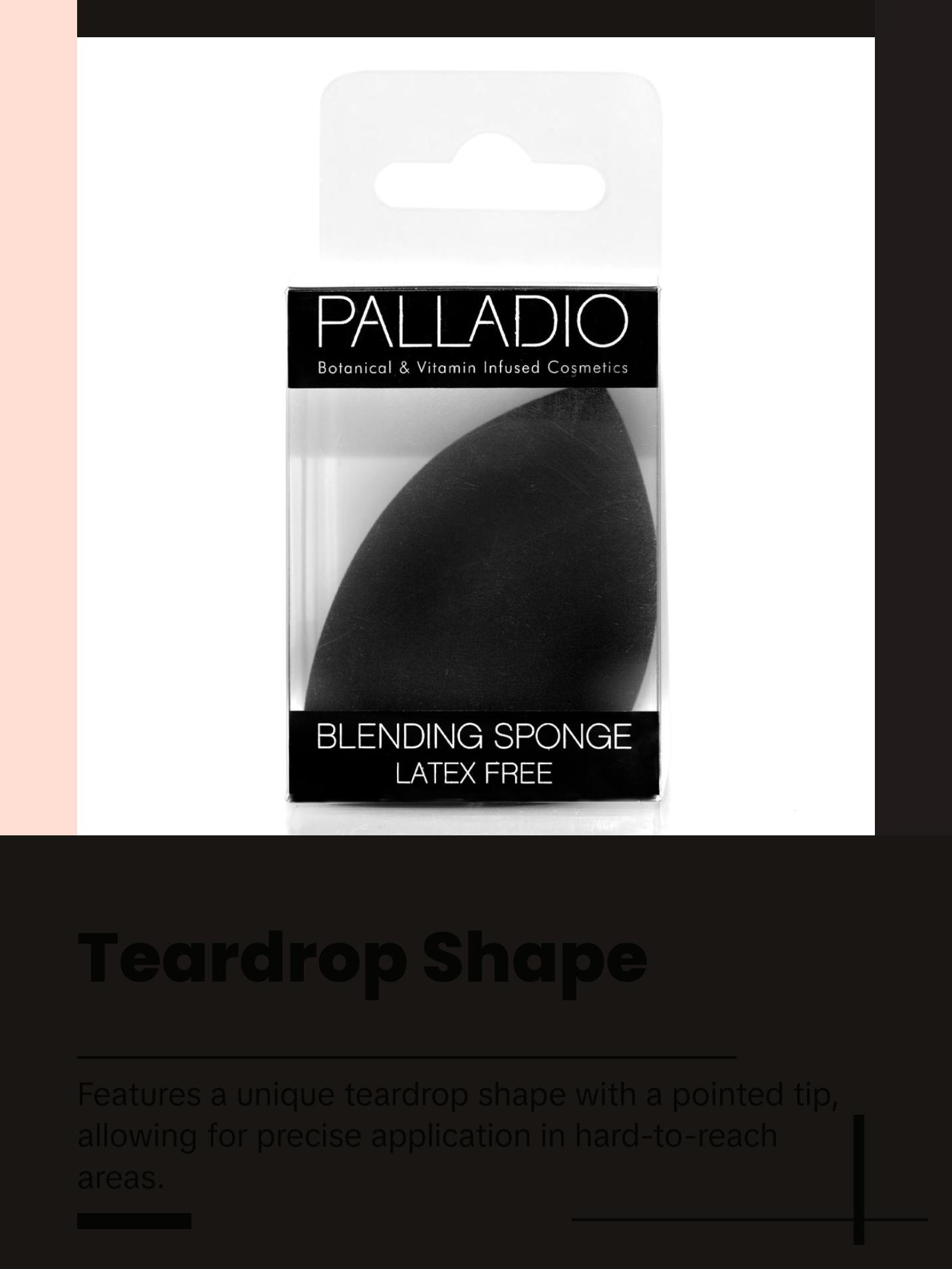 Palladio Makeup Blending Sponge - Ultra Soft Latex Free Teardrop Shape for Flawless Application & Airbrushed Finish - Cruelty Free Vegan Beauty Tool