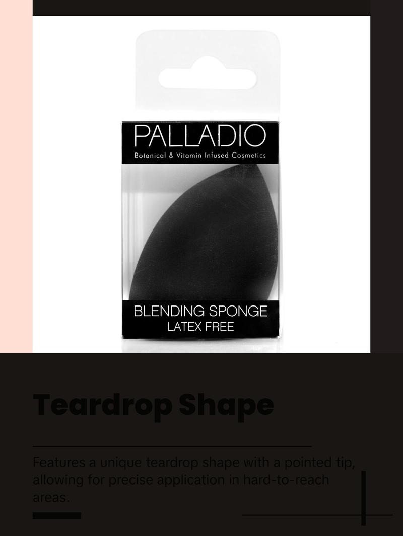 Palladio Makeup Blending Sponge - Ultra Soft Latex Free Teardrop Shape for Flawless Application & Airbrushed Finish - Cruelty Free Vegan Beauty Tool Palladio Makeup Blending Sponge - Ultra Soft Latex Free Teardrop Shape for Flawless Application & Airbrushed Finish - Cruelty Free Vegan Beauty Tool