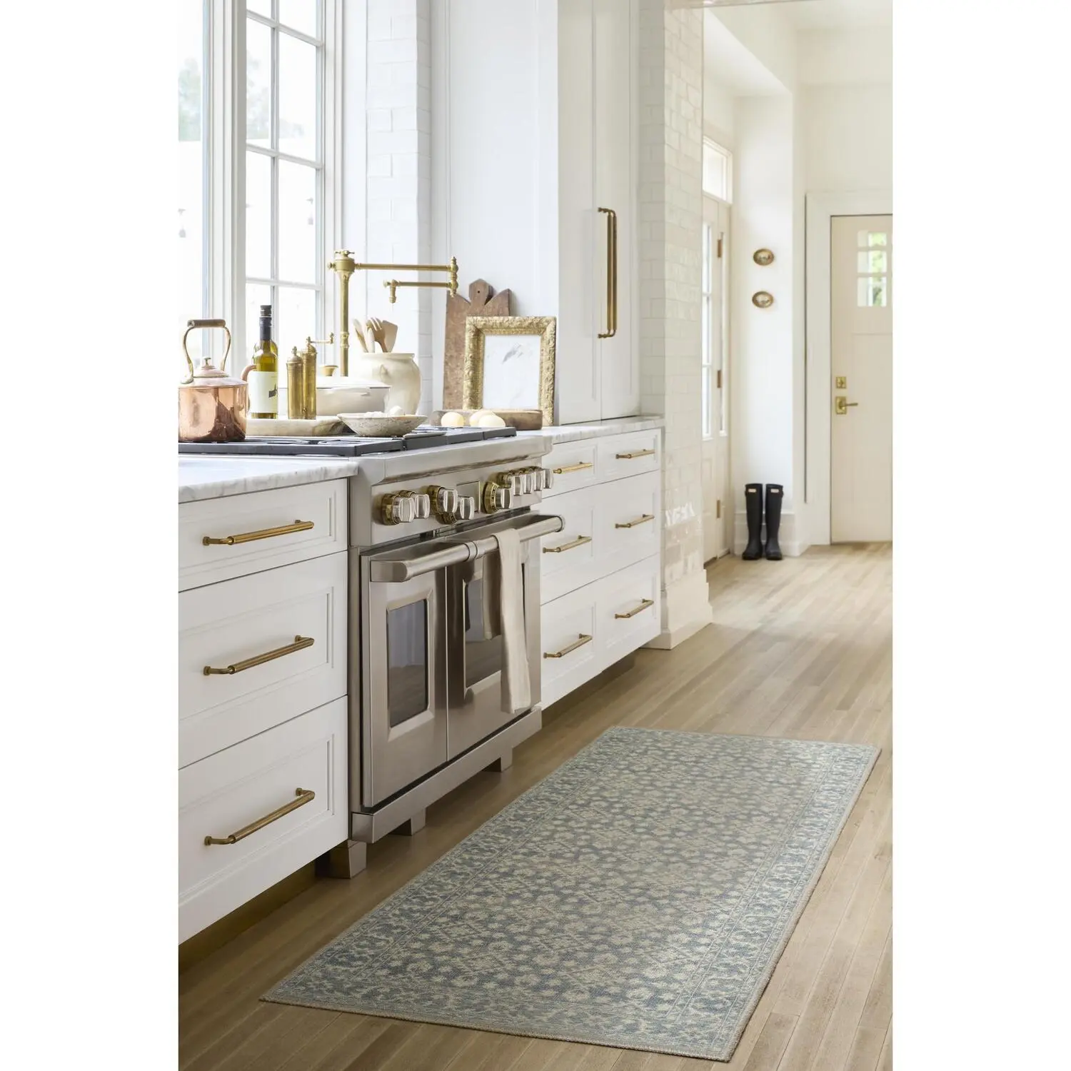 Livabliss Nabela Noor Home Aram III Machine-Woven Traditional Style Home Decorative Rug, Blue, Home Decorative Rugs