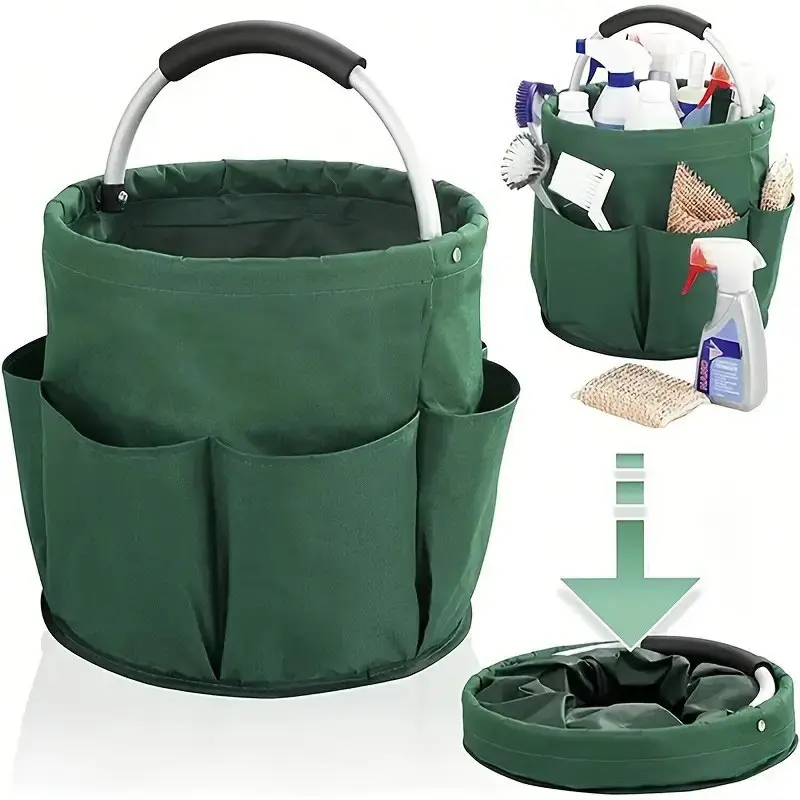 Portable Collapsible Multi-Functional Basket, Foldable Storage Organizer for Picnic, Garden, Travel & Bathroom, Lightweight Handheld Basket, Carry Basket, Picnic Essentials